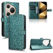 Huawei Pura 80 Pro 5G Green Leather Phone Case - Honeycomb Texture - 1