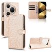 Huawei Pura 80 Ultra 5G Gold Honeycomb Dot Leather Phone Case - 1