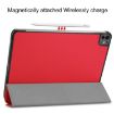 iPad Pro 13 2024 Red Leather 3-Fold Holder Case by Custer - 7