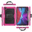 iPad Pro 13 2024 Silicone Hybrid PC Case - Black/Rose Red - 2