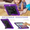 iPad Pro 13 2024 Silicone Hybrid PC Case - Purple/Black Protective Cover - 6