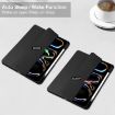iPad Pro 13 2024 Black TPU Smart Leather Tablet Case 3-Fold Cover - 2