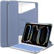 iPad Pro 13 2024 Transparent Rotation Leather Case with Keyboard - 1