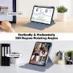 iPad Pro 13 2024 Transparent Rotation Leather Case with Keyboard - 4