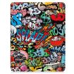 iPad Pro 13 2024 Leather Case with Pen Tray - Custer Painted Graffiti - 2