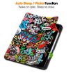 iPad Pro 13 2024 Leather Case with Pen Tray - Custer Painted Graffiti - 4