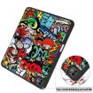 iPad Pro 13 2024 Leather Case with Pen Tray - Custer Painted Graffiti - 6