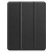 iPad Pro 13 2024 Black TPU Leather Case with Pen Tray & 3-Fold Holder - 2