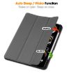 iPad Pro 13 2024 Grey TPU Leather Case with Pen Tray & 3-Fold Holder - 4