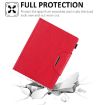 iPad Pro 13 2024 Red Leather Smart Case with Metal Buckle - 7