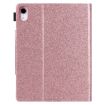 iPad Pro 13 2024 Rose Gold Glitter Leather Tablet Case with Buckle - 3