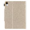 iPad Pro 13 2024 Gold Glitter Leather Smart Case with Metal Buckle - 3