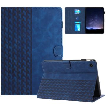 Samsung Galaxy Tab A8 X200 Blue Embossed Leather Tablet Case - 1