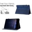 Samsung Galaxy Tab A8 X200 Blue Embossed Leather Tablet Case - 5