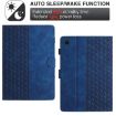 Samsung Galaxy Tab A8 X200 Blue Embossed Leather Tablet Case - 6