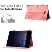Samsung Galaxy Tab A 10.1 T580 Pink Embossed Leather Tablet Case - 5