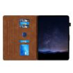 Samsung Galaxy Tab A 8.0 T350 Leather Case - Building Blocks Embossed Brown - 3