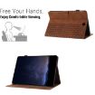 Samsung Galaxy Tab A 8.0 T350 Leather Case - Building Blocks Embossed Brown - 5