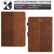 Samsung Galaxy Tab A 8.0 T350 Leather Case - Building Blocks Embossed Brown - 6