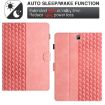 Samsung Galaxy Tab A 8.0 T350 Pink Embossed Leather Tablet Case - 6
