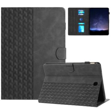 Samsung Galaxy Tab A 8.0 T350 Embossed Leather Tablet Case - Black - 1