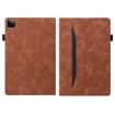 iPad Pro 13 2024 Brown Shockproof Leather Tablet Case - 2