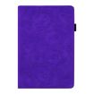 iPad Pro 13 2024 Purple Calf Texture Embossed Leather Tablet Case - 2
