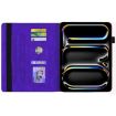 iPad Pro 13 2024 Purple Calf Texture Embossed Leather Tablet Case - 4