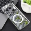 Xiaomi 14 Ultra 6D Carbon Fiber Magsafe Phone Case Titanium Grey - 3