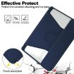 iPad Pro 13 2024 Dark Blue Transparent Rotation Leather Case - 5