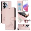 Realme Neo7 Turbo 5G Pink RFID Leather Phone Case with Lanyard - 1