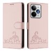 Realme Neo7 Turbo 5G Pink RFID Leather Phone Case with Lanyard - 2