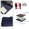 Realme V70/14x/C75 5G Cat Rat Embossed RFID Leather Case Blue - 5