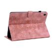 Samsung Galaxy Tab A8 10.5 2022 Pink Lily Embossed Leather Case - 6