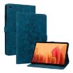 Samsung Galaxy Tab A7 10.4 Case, Lily Embossed Leather, Dark Blue - 1