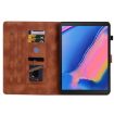 Samsung Galaxy Tab A 8.0 2019 Brown Lily Embossed Leather Case - 4