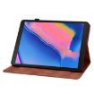 Samsung Galaxy Tab A 8.0 2019 Brown Lily Embossed Leather Case - 5