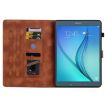 Samsung Galaxy Tab A 9.7 T550 T555 Lily Embossed Leather Case Brown - 6