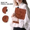 Samsung Galaxy Tab A 9.7 T550 T555 Lily Embossed Leather Case Brown - 7