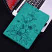 Samsung Galaxy Tab A 9.7 T550 T555 Green Lily Embossed Leather Case - 2