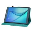 Samsung Galaxy Tab A 9.7 T550 T555 Green Lily Embossed Leather Case - 4