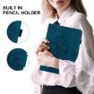 Samsung Galaxy Tab A 9.7 T550 T555 Lily Embossed Leather Case Blue - 7