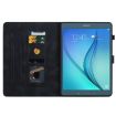 Samsung Galaxy Tab A 9.7 T550 T555 Lily Embossed Leather Case Black - 6