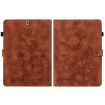 Samsung Galaxy Tab S2 9.7 T810 T815 Lily Embossed Leather Case Brown - 3