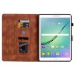 Samsung Galaxy Tab S2 9.7 T810 T815 Lily Embossed Leather Case Brown - 6
