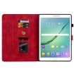 Samsung Galaxy Tab S2 9.7 T810 T815 Red Lily Embossed Leather Case - 6