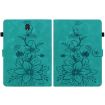 Samsung Galaxy Tab S4 10.5 Lily Embossed Leather Case Green SM-T830/T835 - 3