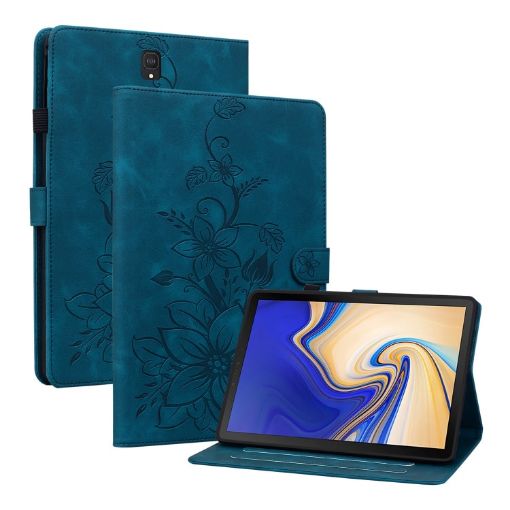 Samsung Galaxy Tab S4 10.5 SM-T830/T835 Lily Embossed Leather Case - 1