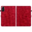 Redmi Pad 2/SE 11 2025 Lily Embossed Leather Case - Red Tablet Cover - 3