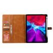 iPad Pro 13 2024 Rose Gold Leather Flip Case with Calf Texture - 4